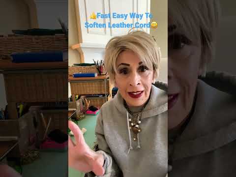 Part of a video titled Fast Easy Technique To Soften Leather Cord - YouTube