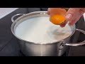 Put An Egg In Boiling Milk And You Ll Never Buy Cheese Again