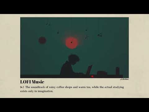 (n.) lofi music