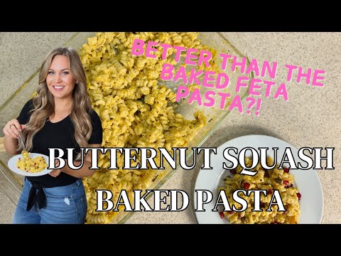 Baked Butternut Squash Pasta | Easy fall recipe