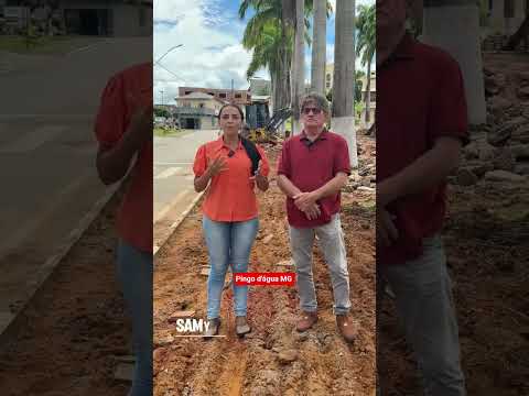 Reconstrução do canteiro central da av Raimundo Albergaria _ #pingodaguamg