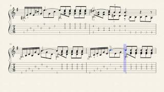 Etude n°7 op.35 - Fernando Sor (1778 - 1839) Tablature