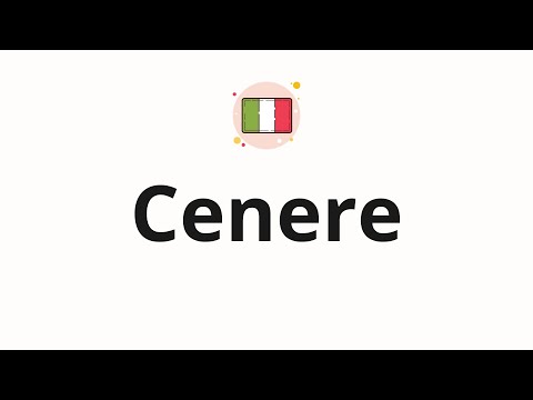How to pronounce Cenere