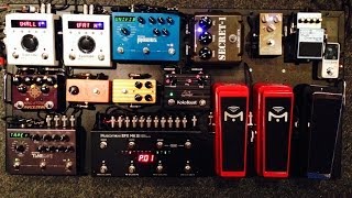 Pete Thorn's Pedalboard 2014 Part 1