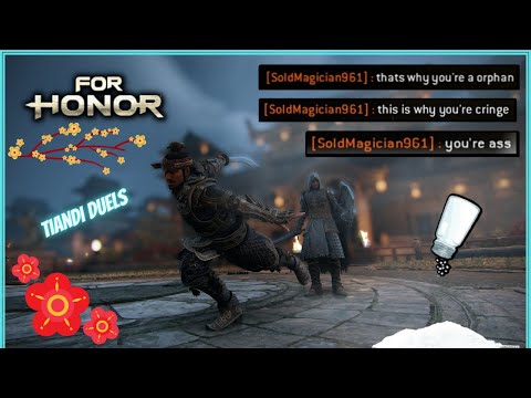 [ For Honor ] SALTY BOY Can't STAND Losing After Cocky Emote | Tiandi Duels