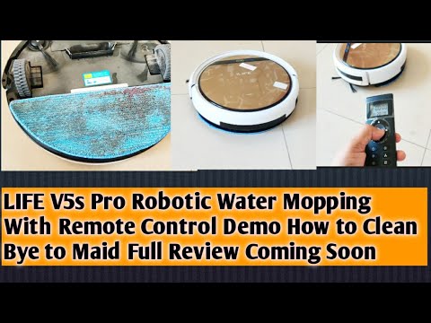 ILIFE V5s Pro Robotic Water Mopping Demo How to Clean #iliferobot #moping #robotvacuumcleaner #best