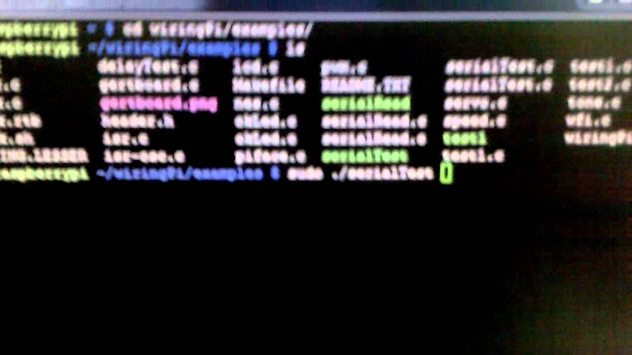 raspberry pi serial test1