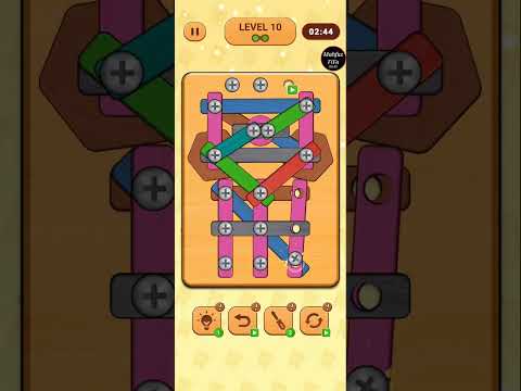 Wood nuts and bolts puzzle level (1) - YouTube