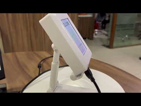 3.5 inch usb dynamic qr code display with white abs plastic ...