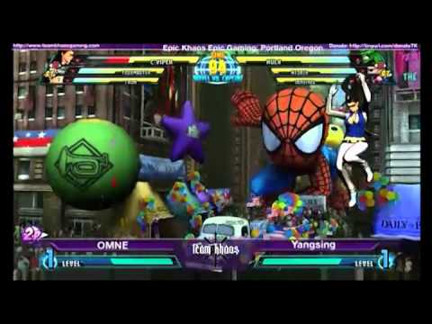 EPIC KHAOS MARCH MvC3 Singles Top 8 - OMNE vs Yangsing Losers Top 8