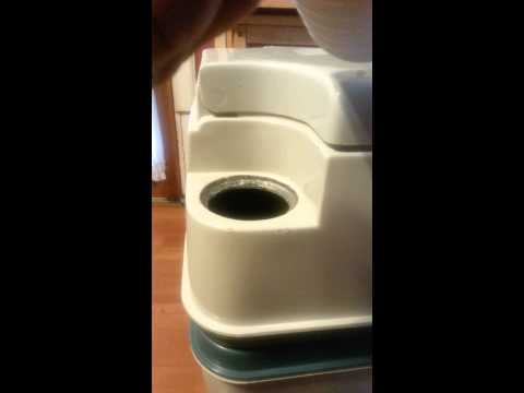 Replacing porta potti pump