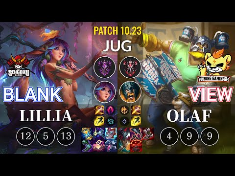 SG Blank Lillia vs SG-S View Olaf Jungle - KR Patch 10.23