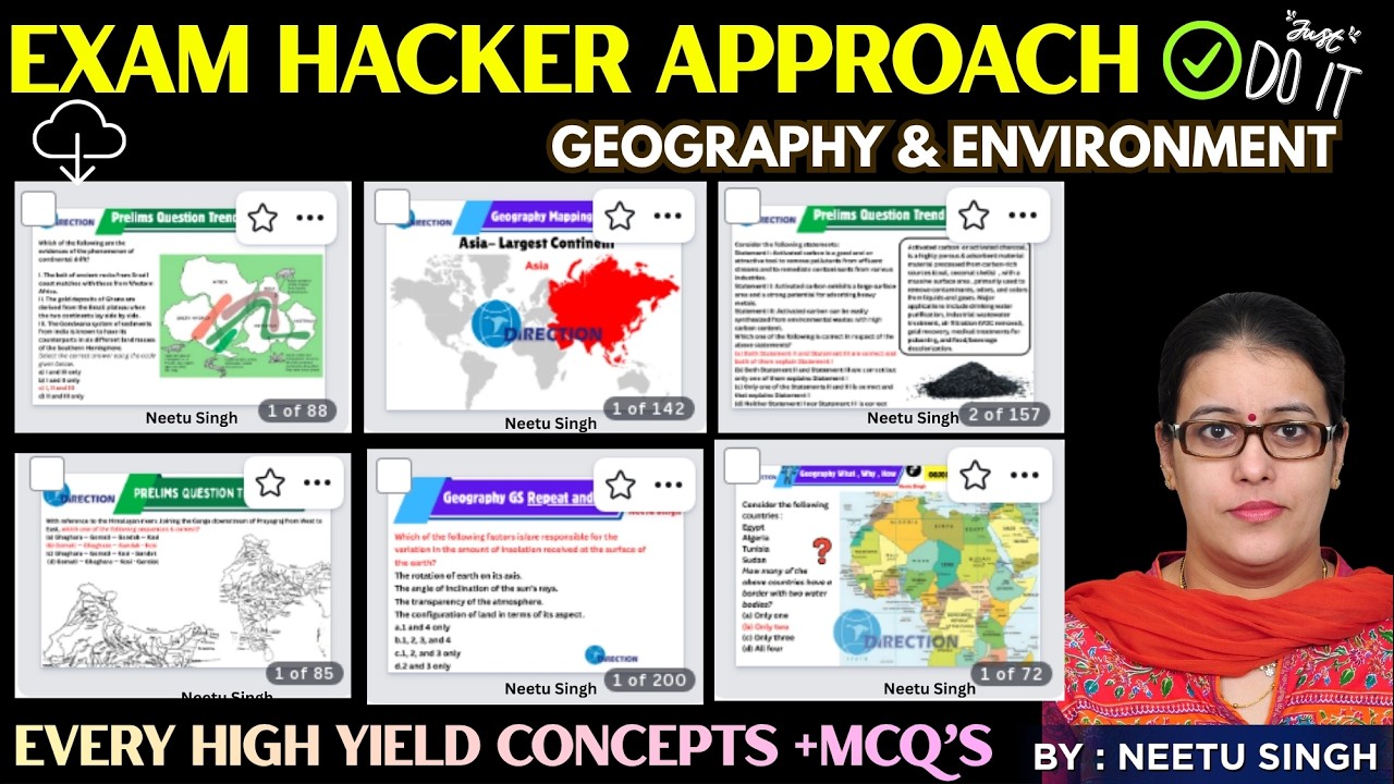 Master Geography & Environment: Prelims Final Revision | Mock MCQs & PDF Notes