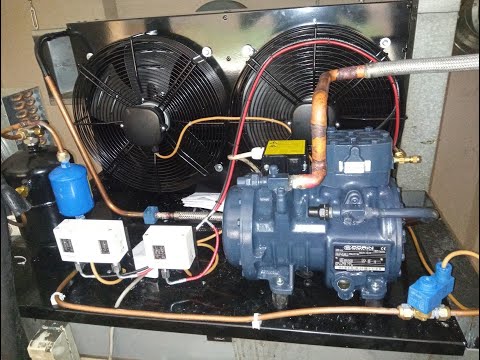 FREEZER ROOM CONDENSING UNIT REPLACEMENT, DORIN H281CS  WU 1 MODEL. VIDEO PART 1#refrigerator #