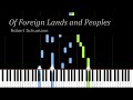 Of Foreign Lands and Peoples - Robert Schumann | Piano Tutorial | Synthesia | How to play