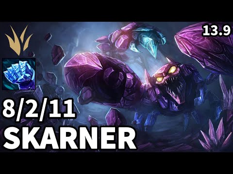 Skarner Jungle vs Kindred - KR Master  | Patch 13.9