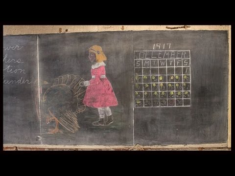 100 Year Old Chalkboards Found...A Look Back In Time