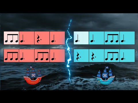 Pirates of the Caribbean Compound Meter Play Along  Duet - Level 1:  with Dotted Quarter Rest