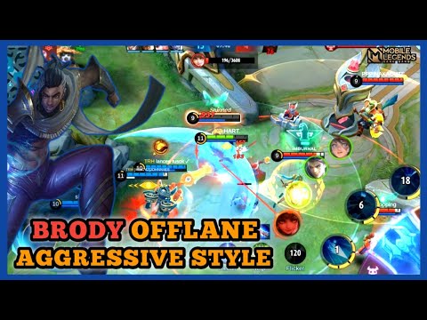 BRODY OFFLANE | BEST BUILD 2021 | AGGRESSIVE GAMEPLAY | MOBILE LEGENDS
