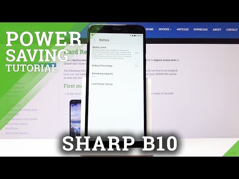 How to Save Battery Charge on SHARP B10 - Power Saving Mode