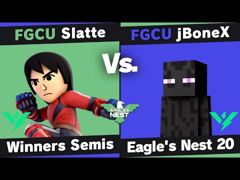 Eagle's Nest 20 - Slatte (Mii Brawler) vs jBoneX (Steve) - Winners Semis