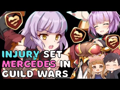 [Epic 7] Injury Set Mercedes in Guild Wars with my Husband vs Morry - Rank #14 Global