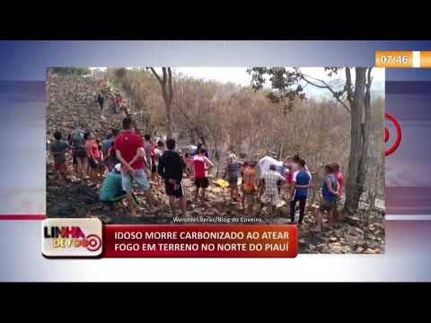 LINHA DE FOGO (13 12) IDOSO MORRE CARBONIZADO AO ATEAR FOGO EM TERRENO NO NORTE DO PIAUí