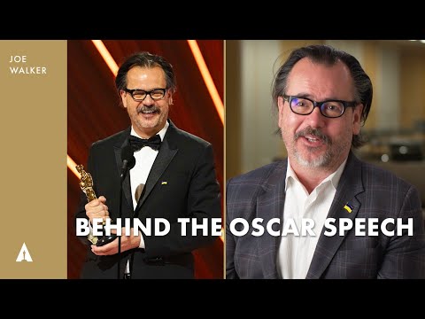 Joe Walker | 94th Oscars Best Film Editing | Behind the Oscars Speech