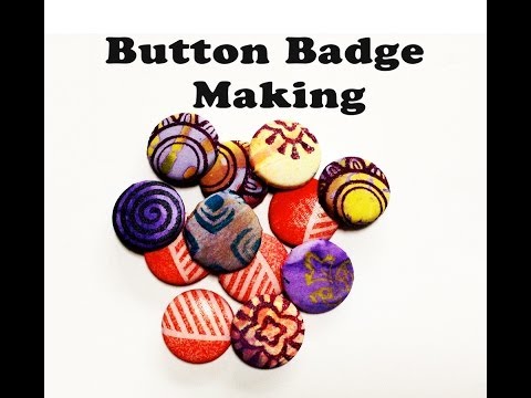 Block Printing Button Badges