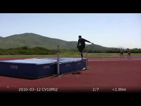 2010-03-12 CV10P02 High Jump Training - Tora Harris