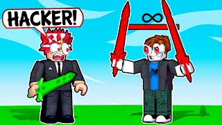I Met A CHEATER in Roblox Bedwars..