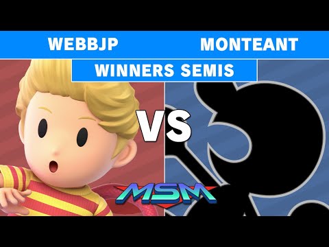 MSM Online 8 - WebbJP (Lucas) Vs Monteant (Game & Watch) Winners Semis - Smash Ultimate
