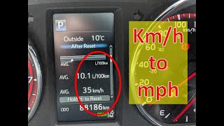 km/h to mph for Rav4, Corolla, Camry