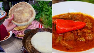 خبز السميد بدون فرن و كمونية بالكبدة و سر بنتها اللي اكتشفتو مؤخرا 😍😍😍