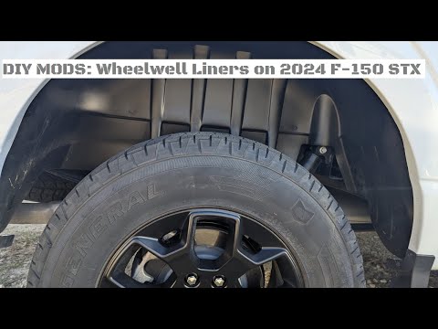 DIY Rough Country wheel well liner install.  2024 Ford F150 STX (Gen14)