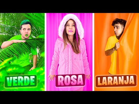 ROSA vs VERDE vs LARANJA no ESCONDE ESCONDE !