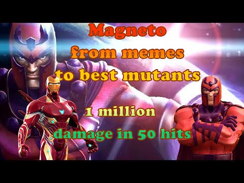 4 55 Magneto one shot abyss Iron Man(IW)????? Nearly 1 MILLION damage from spec 3 | Magneto gameplay