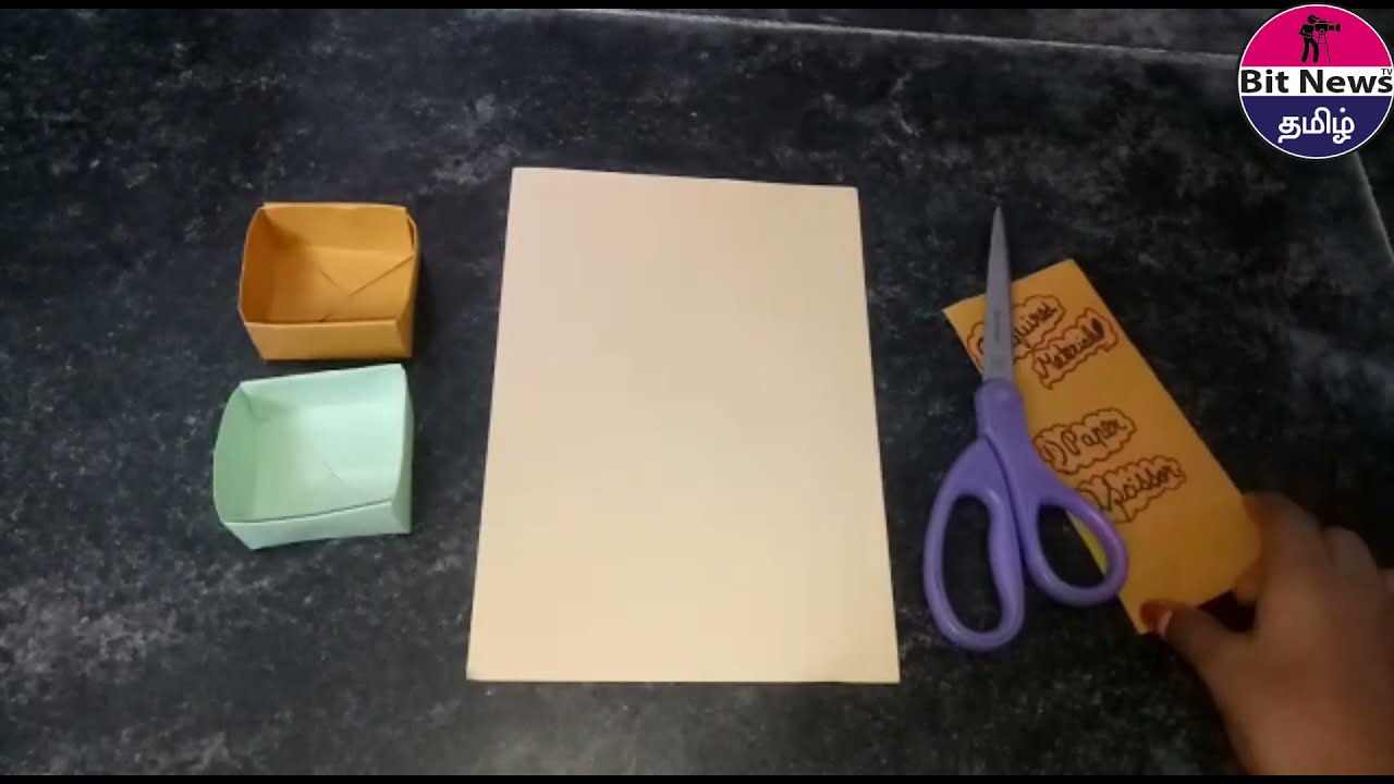 HOW TO MAKE A PAPER BOX onlypaper and Scissor   Varshika Vlog