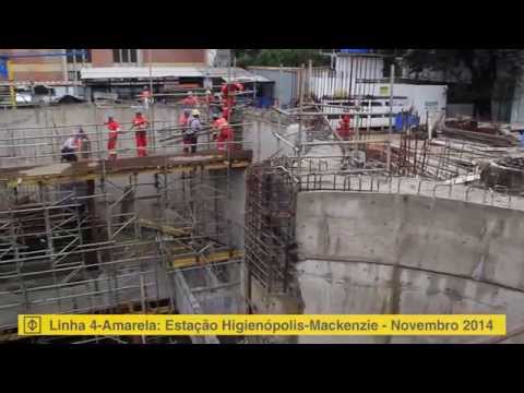 Obras Linha 4-Amarela - Novembro/2014