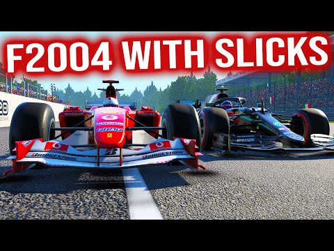 What If Ferrari Just Ran The F2004 In 2020? (With Slick Tyres)