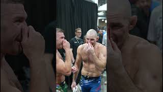 nothing but respect backstage between Dricus and Sean 🤝 #UFC312