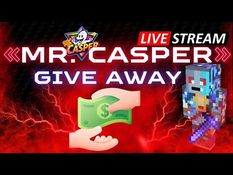Give Away & EARN Money in Block Fun | Mr. Casper Live Streaming Minecraft  #blockfun #livestreams