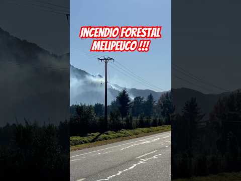 Incendio forestal en Melipeuco