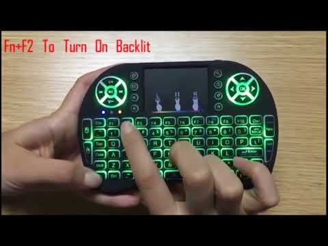 Mini Teclado Controle Sem Fio Para Smart Tv Tv Box Pc