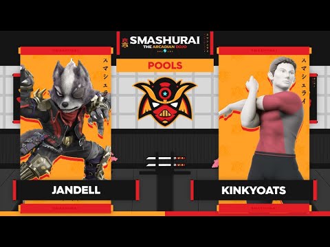 Smashurai: The Arcadian Dojo - Jandell (Wolf) Vs. KinkyOats (Wii Fit Trainer) Pools