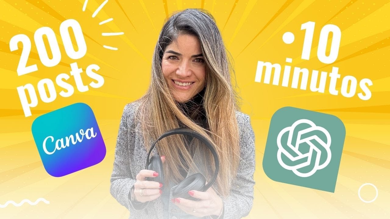 200 publicaciones en 10 minutos usando ChatGPT y Canva