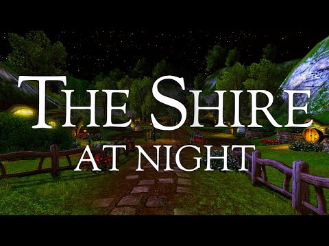 LOTRO | The Shire at Night | Peaceful Music & Ambience