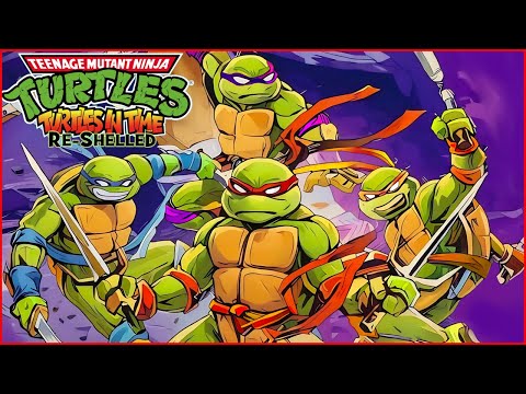 TMNT RESHELLED 4 Player Co op   SNES OST  4K 60FPS Long Play No Commentary