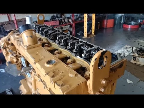 install cylinder head caterpillar acert c7.1 perkins