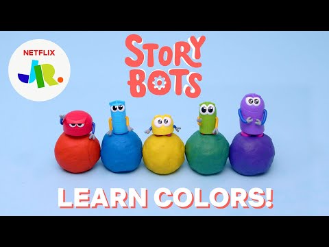 Learn Colors for Kids with StoryBots Clay 🌈 Netflix Jr